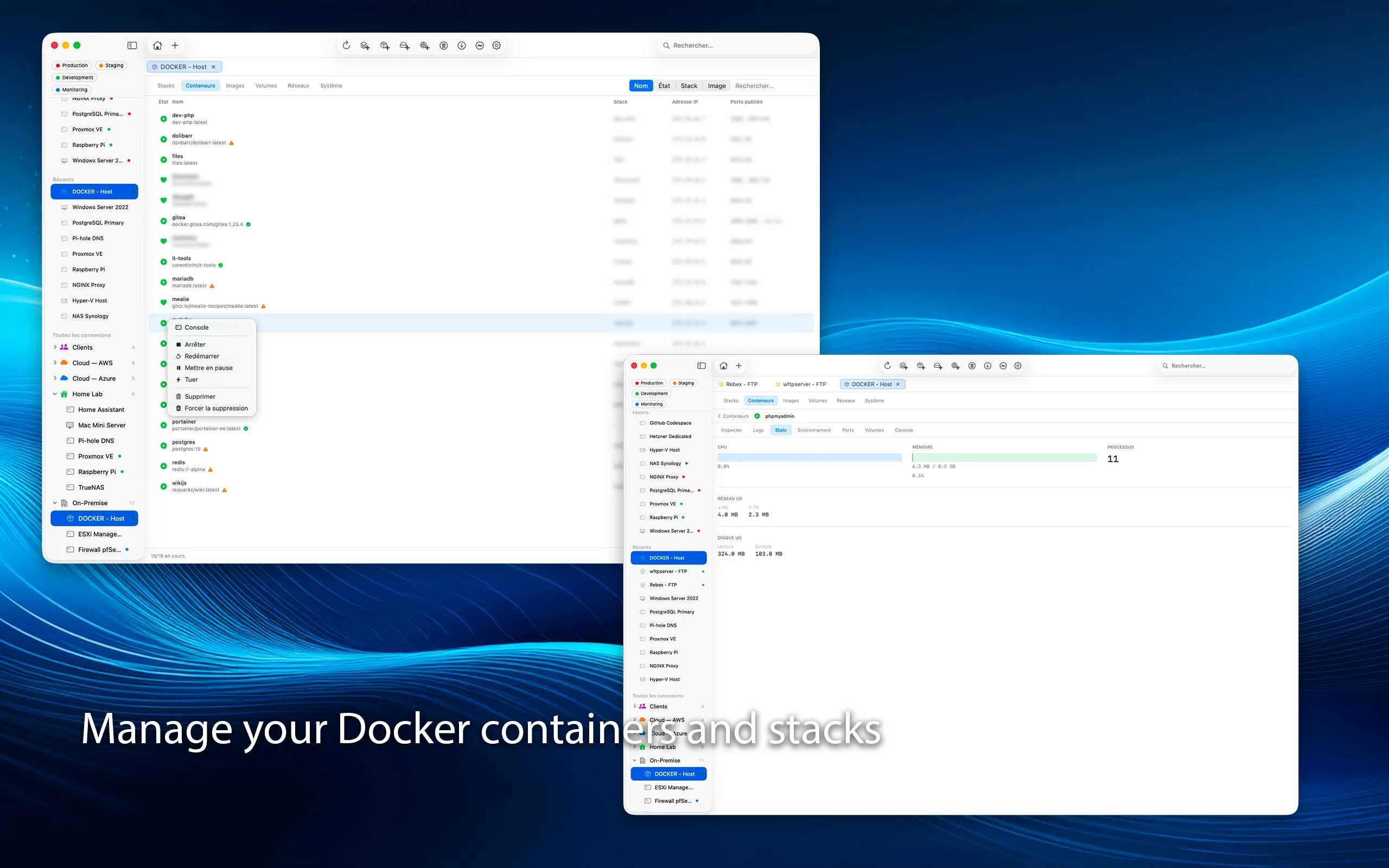 Containers at your fingertips.