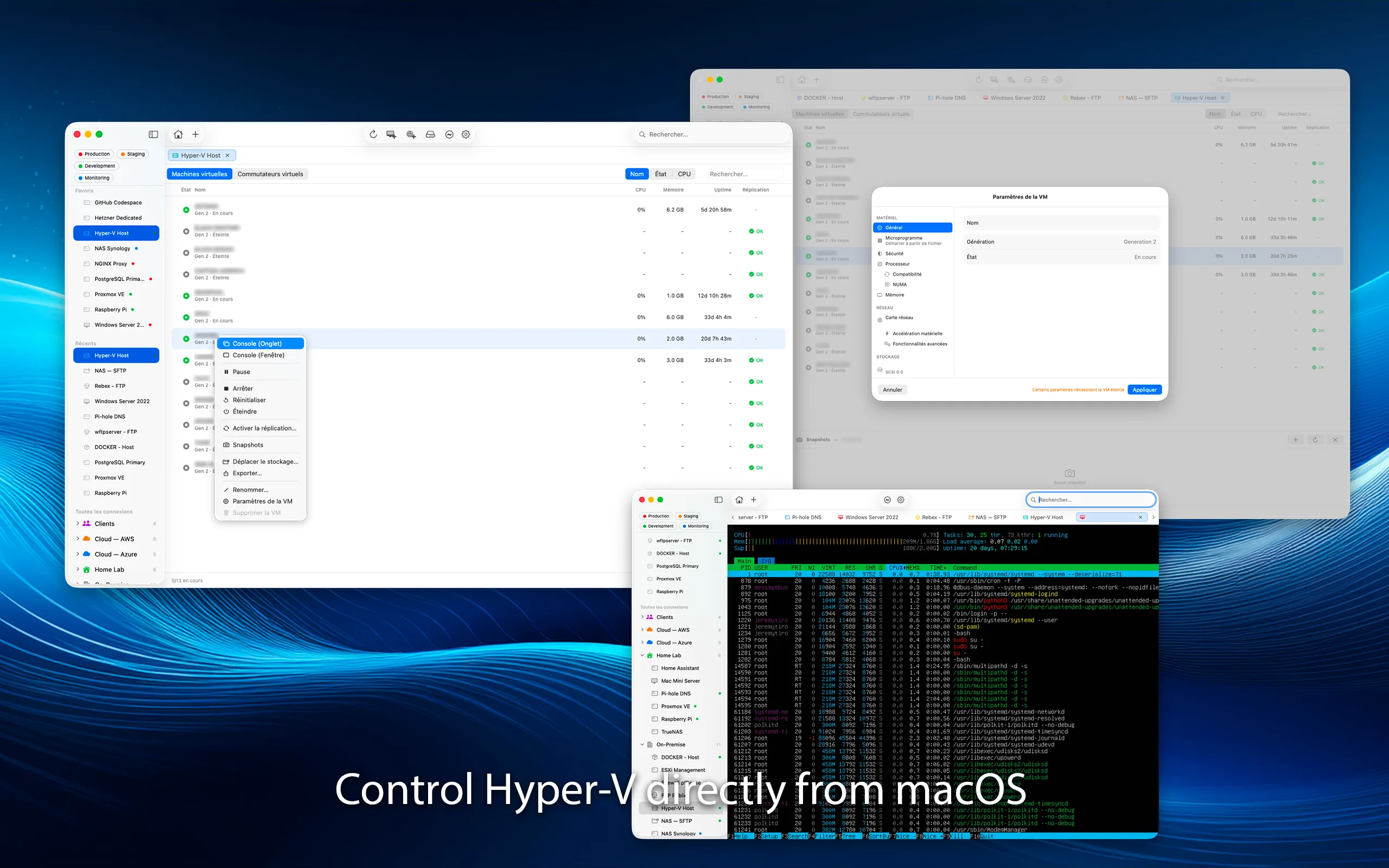 Your virtual machines, from macOS.