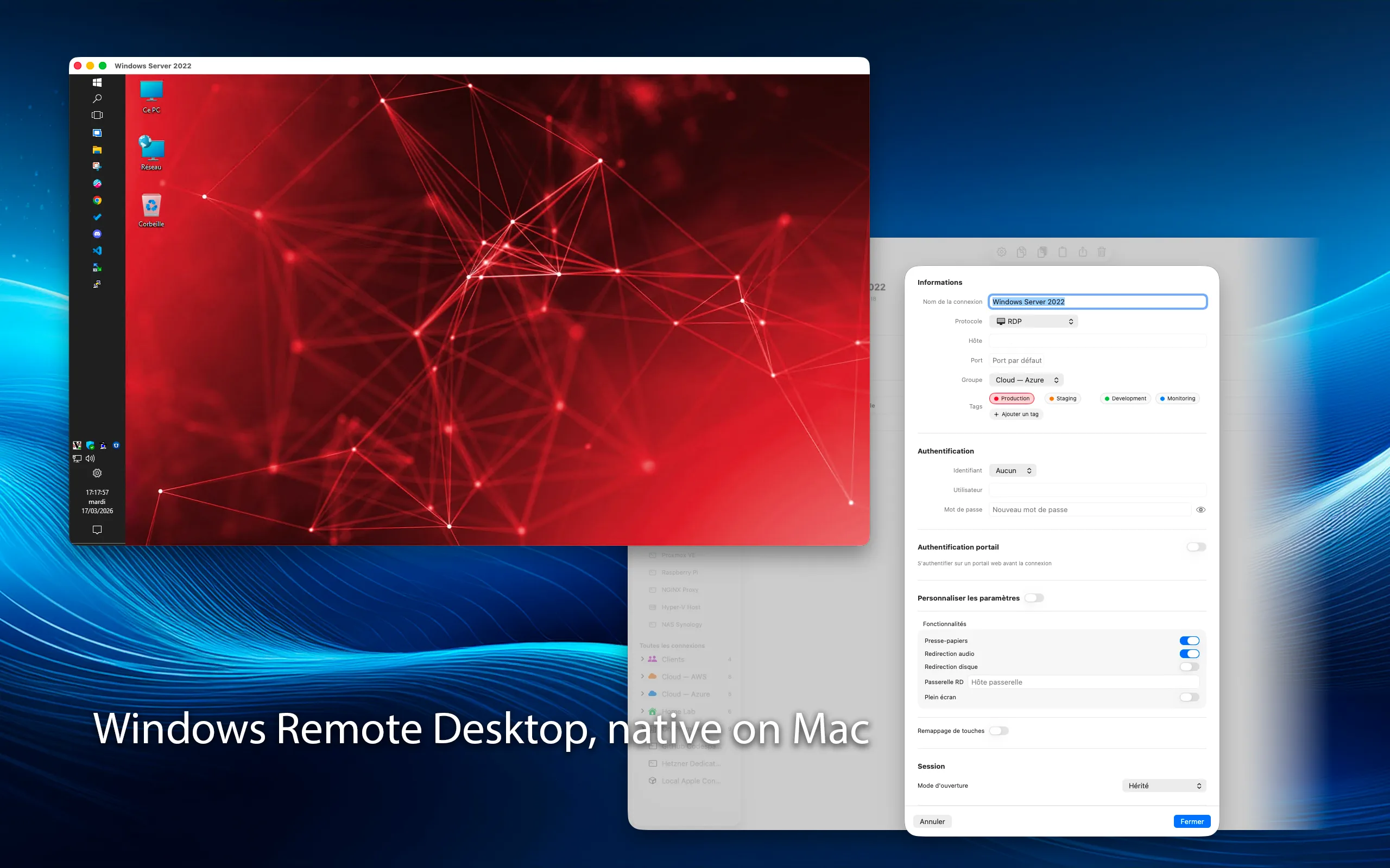 Windows desktops, from your Mac.