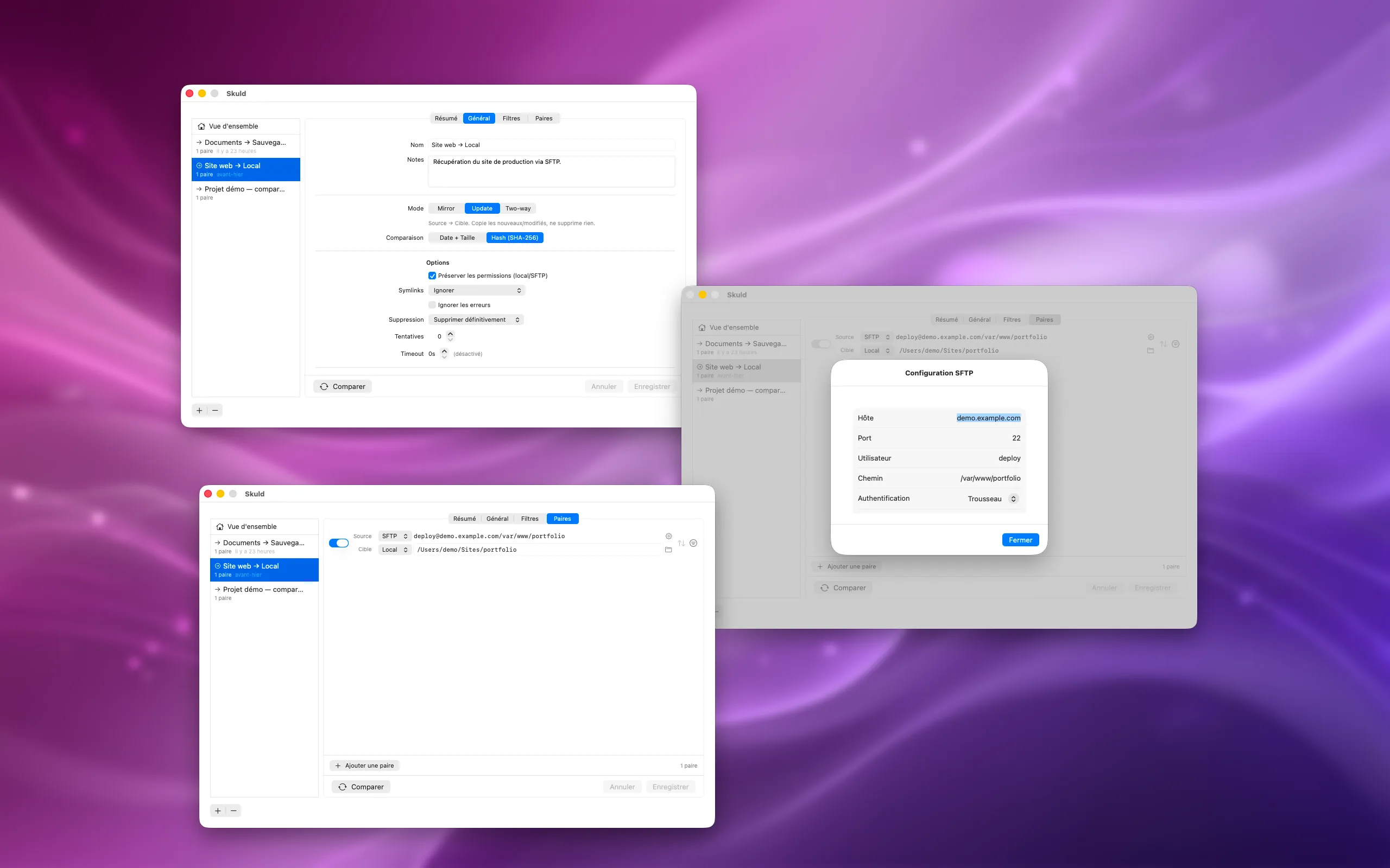 Local, SMB, and SFTP in one app.